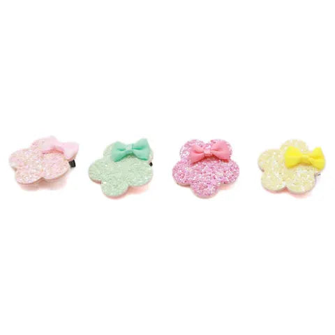 Star wirh Bow Hairpins - 4pcs