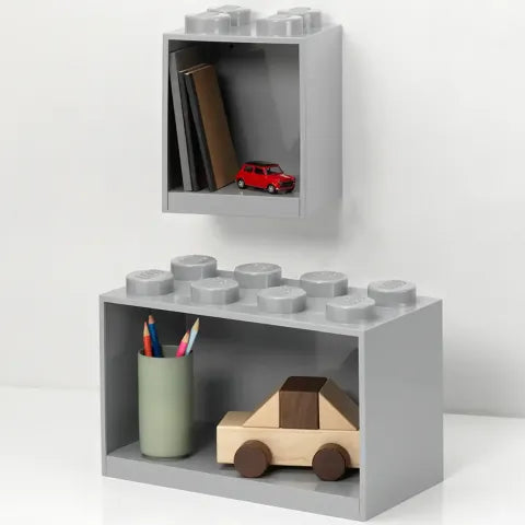 Lego Brick Shelf Set - 2pcs