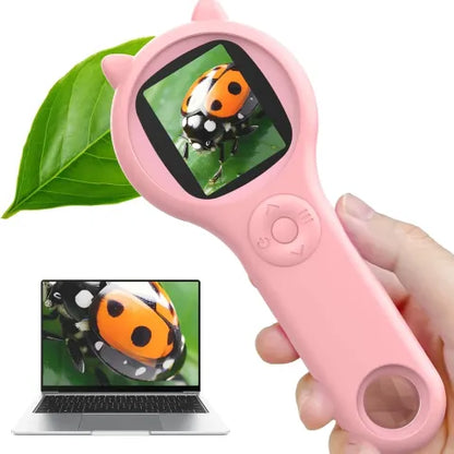 Kids Digital Microscope - 2000x Magnification, HD Display