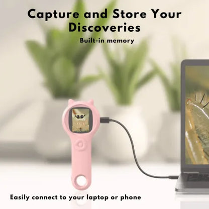 Kids Digital Microscope - 2000x Magnification, HD Display