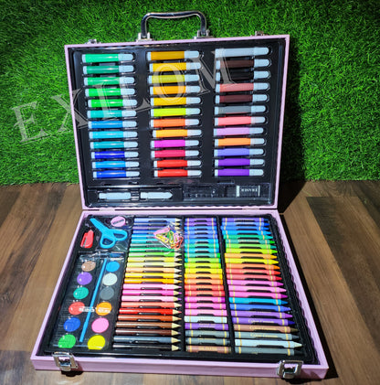 Art and Craft Kit for kids (Coloured Pencil, Markers, Water colours, Tube colours, Sketchpens, Oil pastel, Brushes)