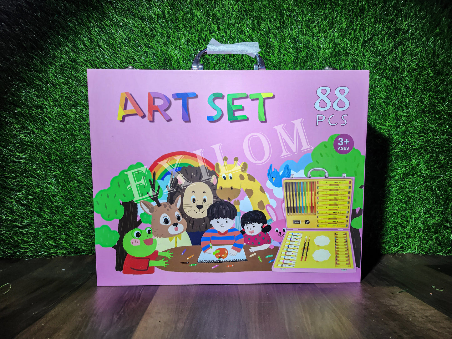 Art and Craft Kit for kids (Coloured Pencil, Markers, Water colours, Tube colours, Sketchpens, Oil pastel, Brushes)